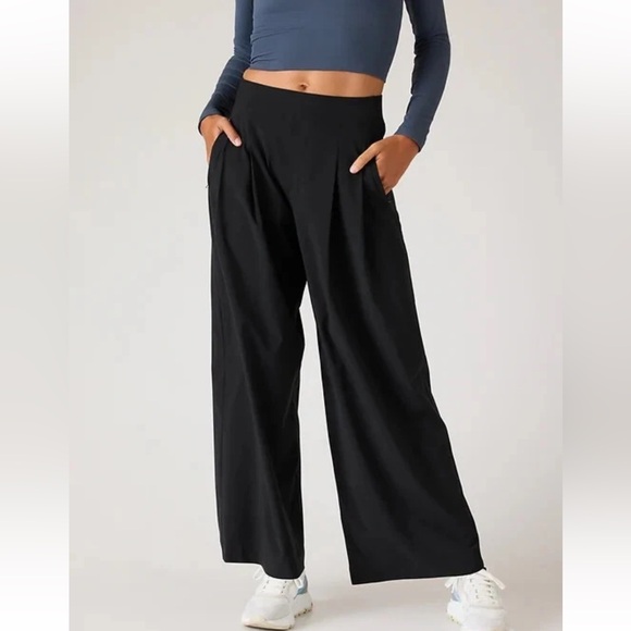 Athleta Pants - Athleta Brooklyn Heights High Rise Wide Leg Pants